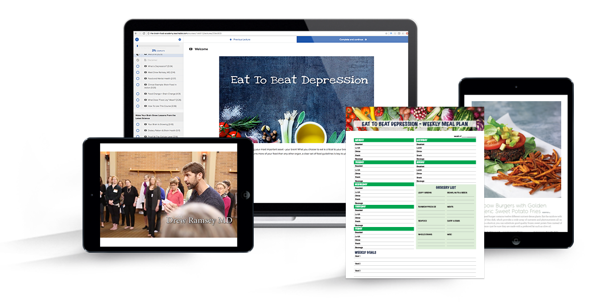 Eat To Beat Depression Brain Food Course Dr Drew Ramsey Md - 